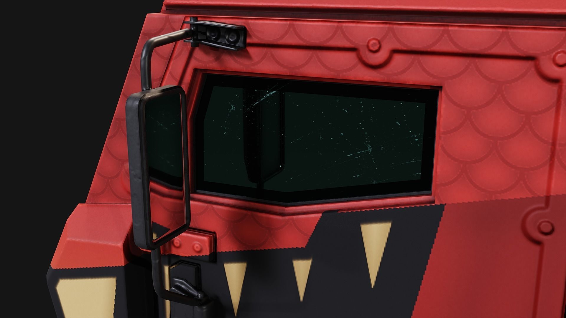 Military Truck  Low-poly 3D model_10