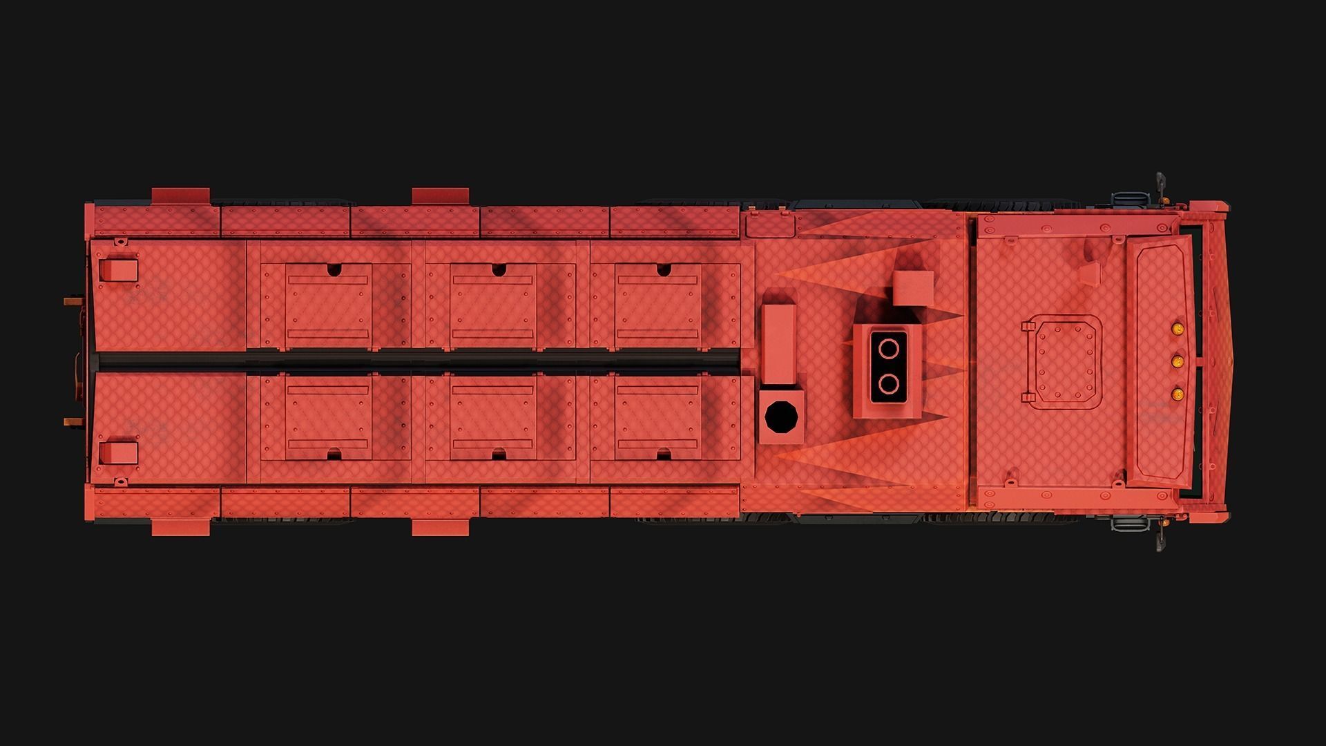 Military Truck  Low-poly 3D model_6