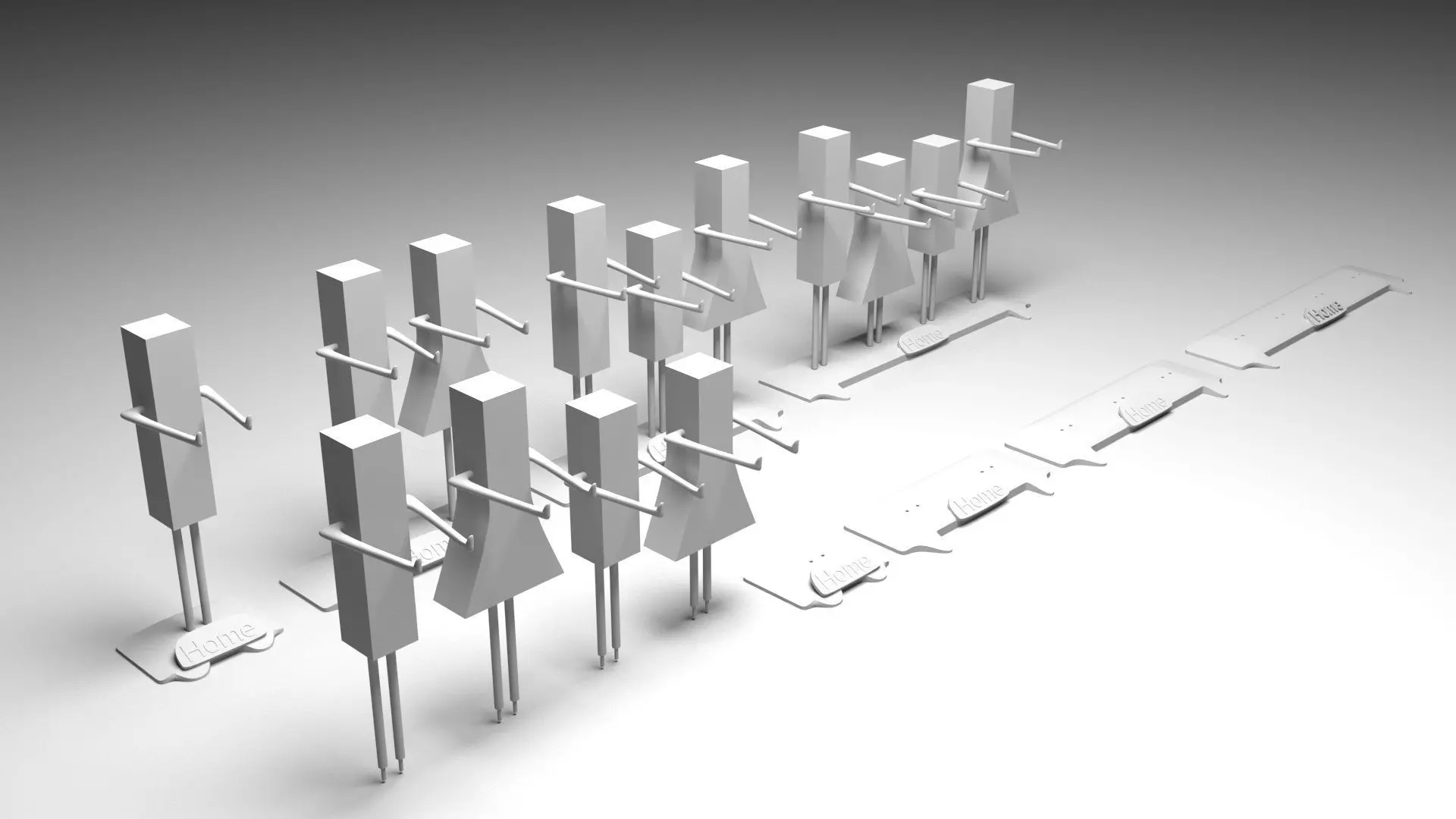 Keys holder 3D print model_0