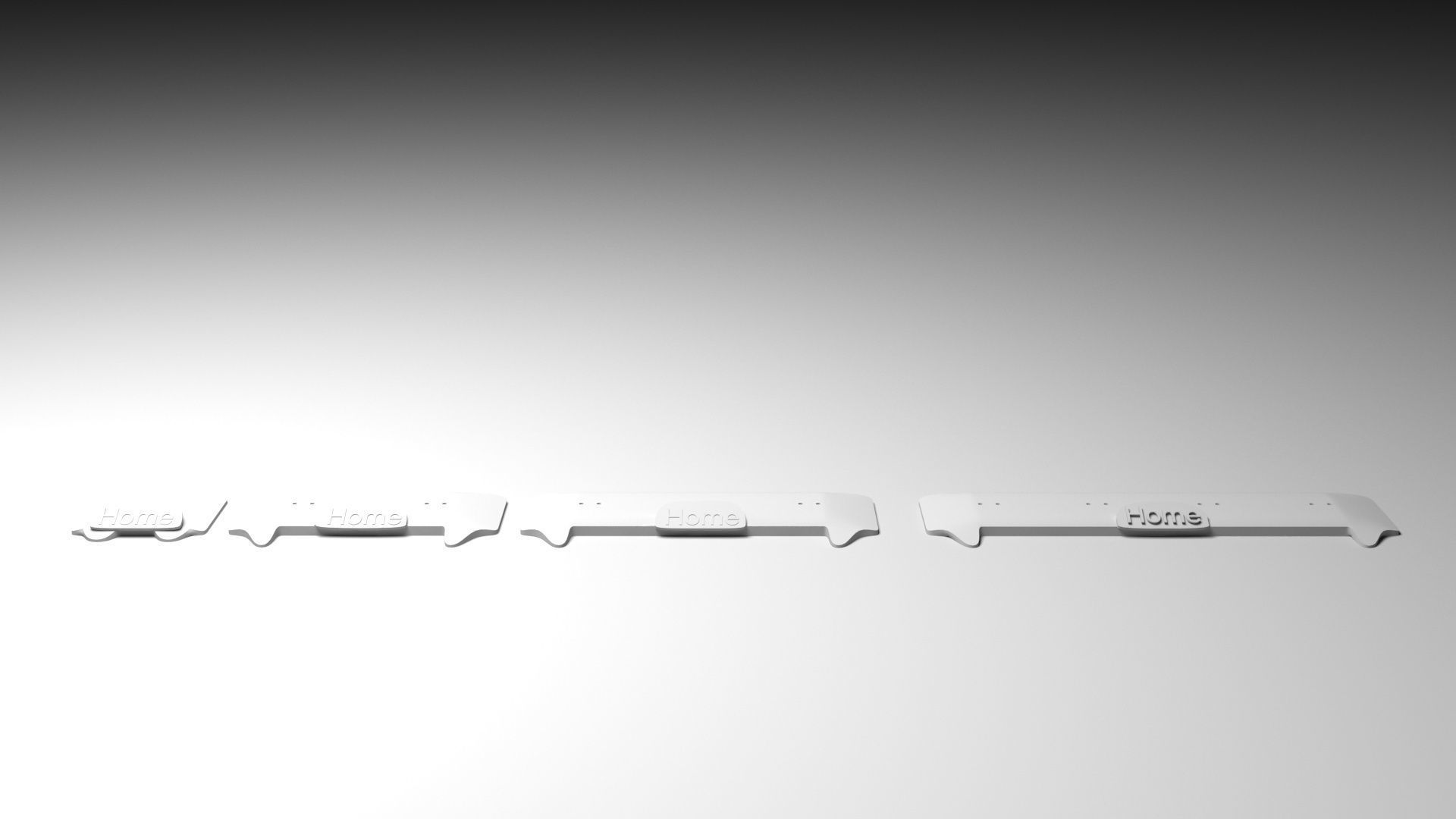 Keys holder 3D print model_3