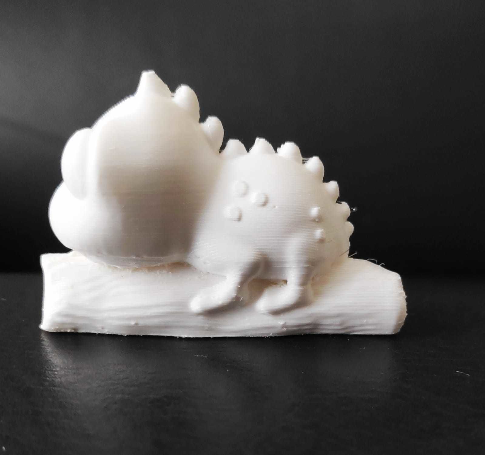 Chameleon on Branch 3D print model_8