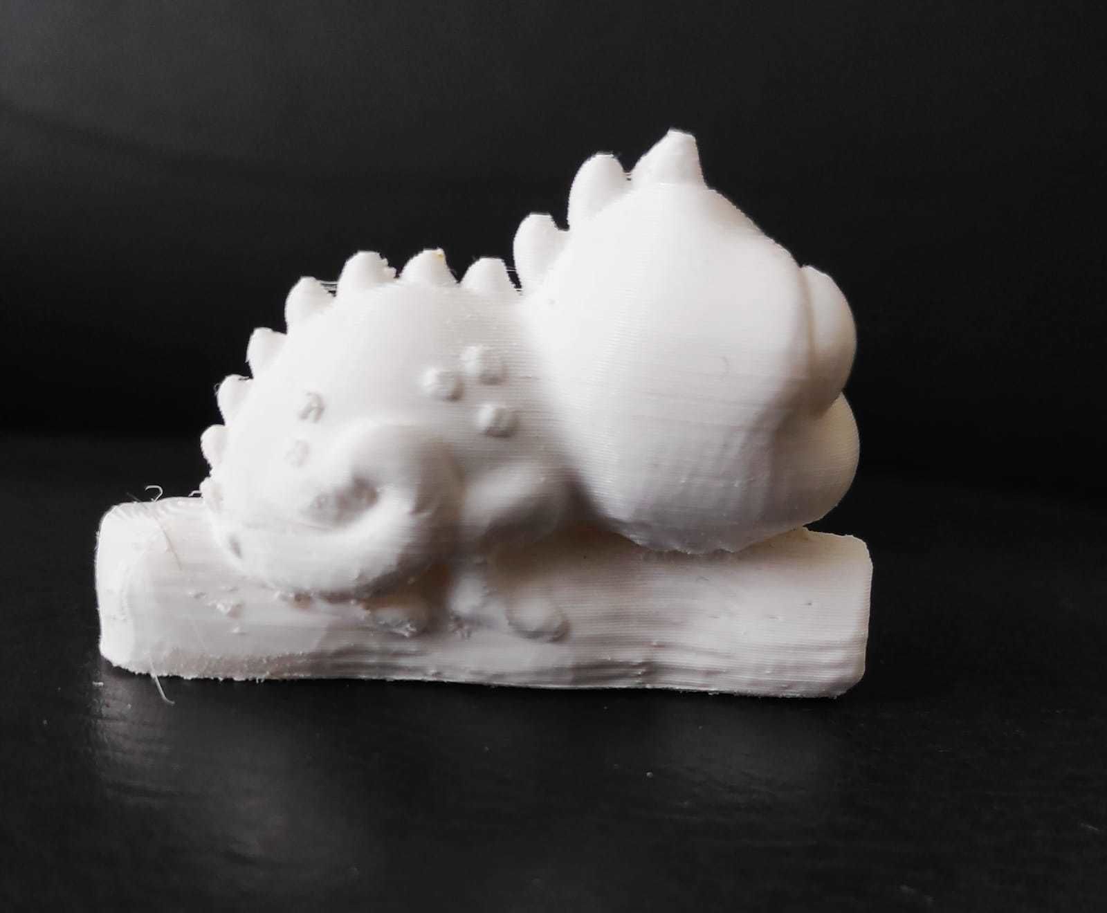 Chameleon on Branch 3D print model_6