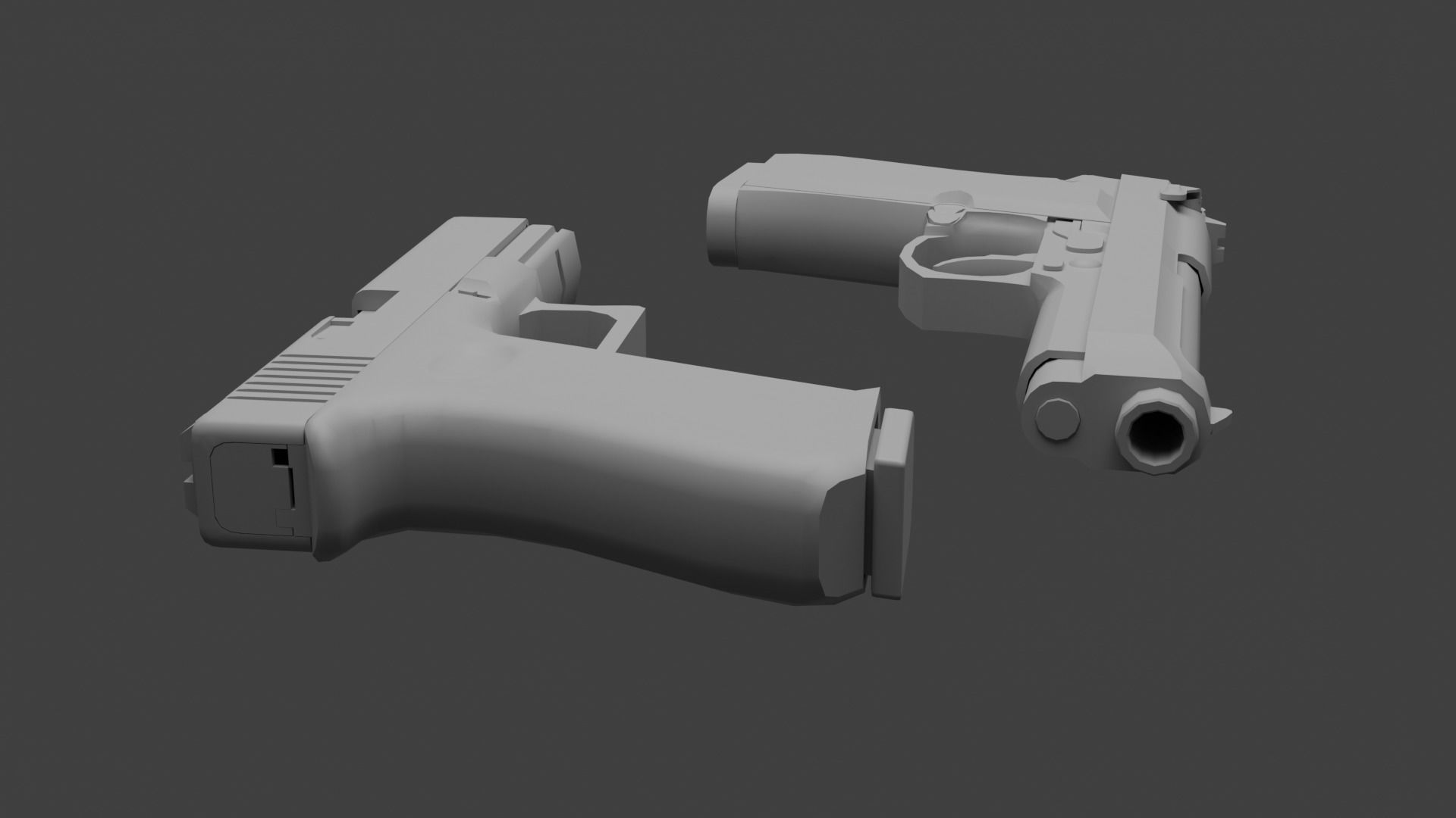 Beretta and Glock 3D Model Collection_15