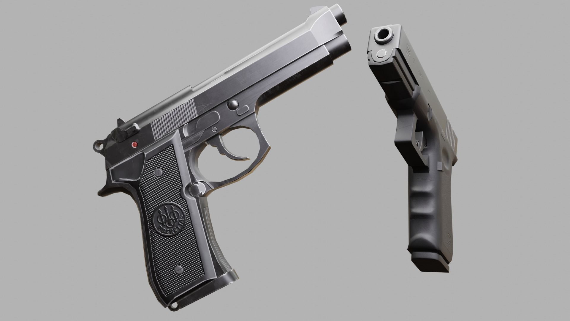 Beretta and Glock 3D Model Collection_6