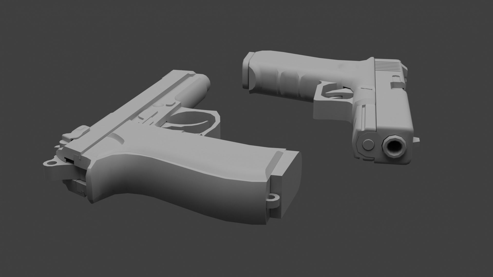 Beretta and Glock 3D Model Collection_14
