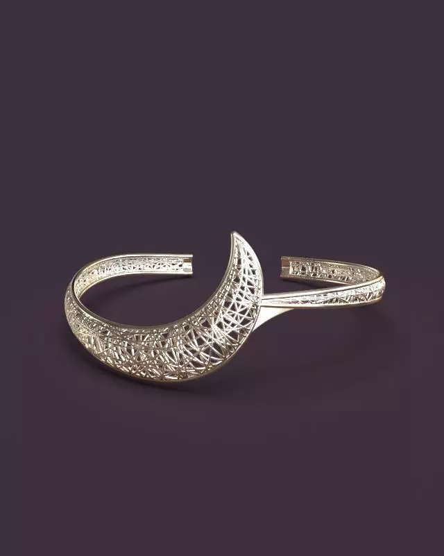 Light cuff bracelet 3D print model_0