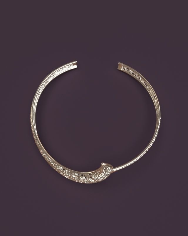 Light cuff bracelet 3D print model_9