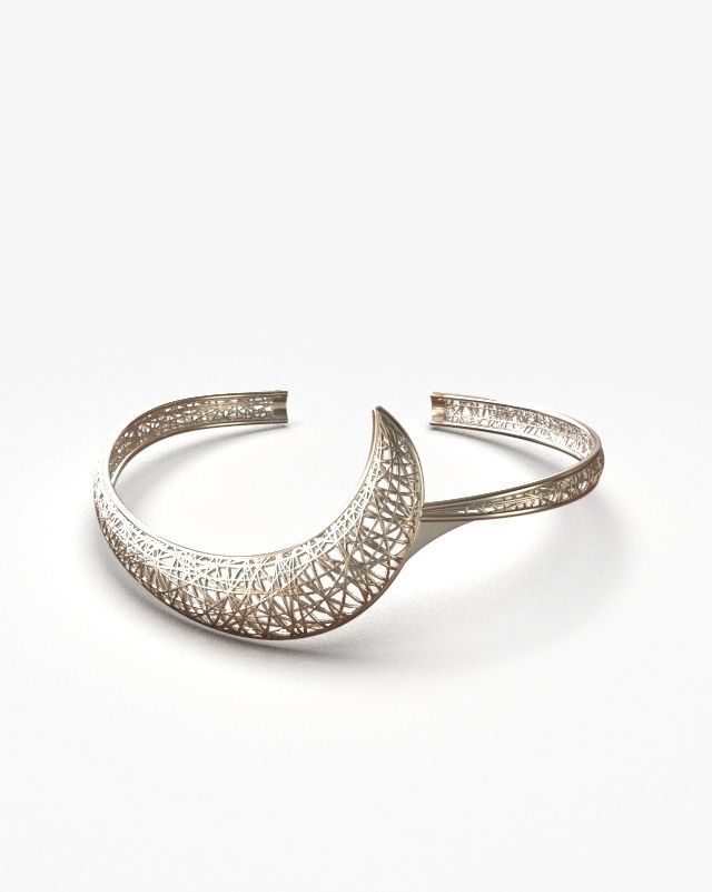 Light cuff bracelet 3D print model_5