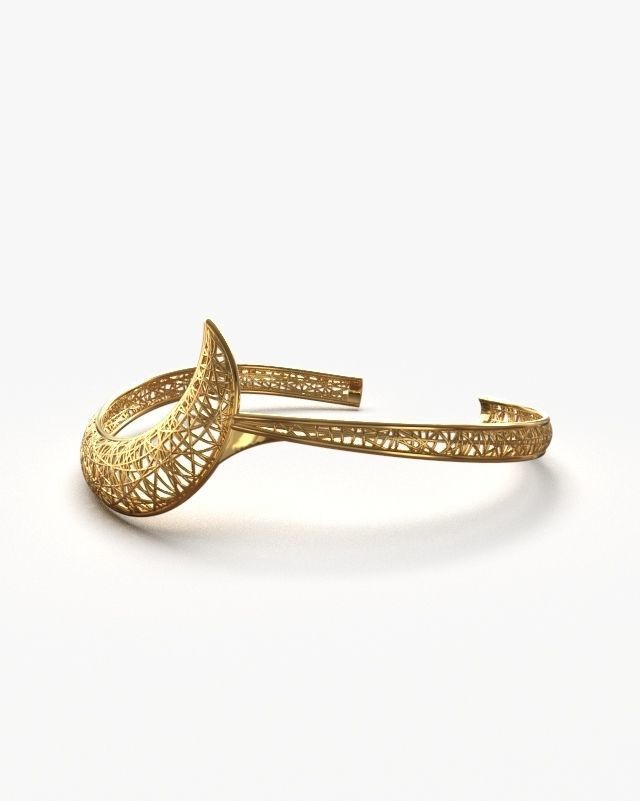 Light cuff bracelet 3D print model_1