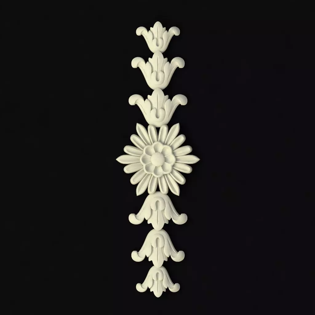 dekor flower 3D model_0