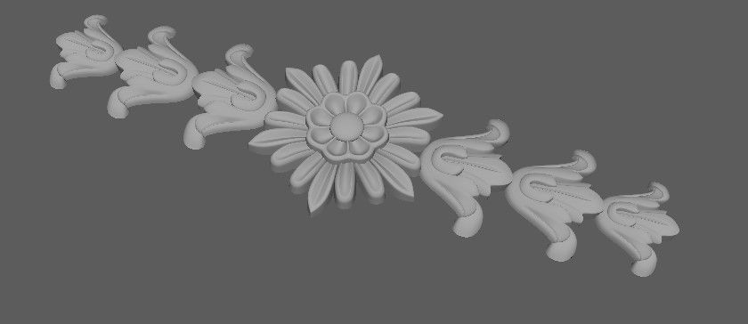 dekor flower 3D model_1