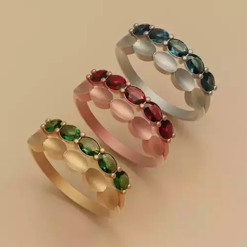 Diamond Ring oval-oval