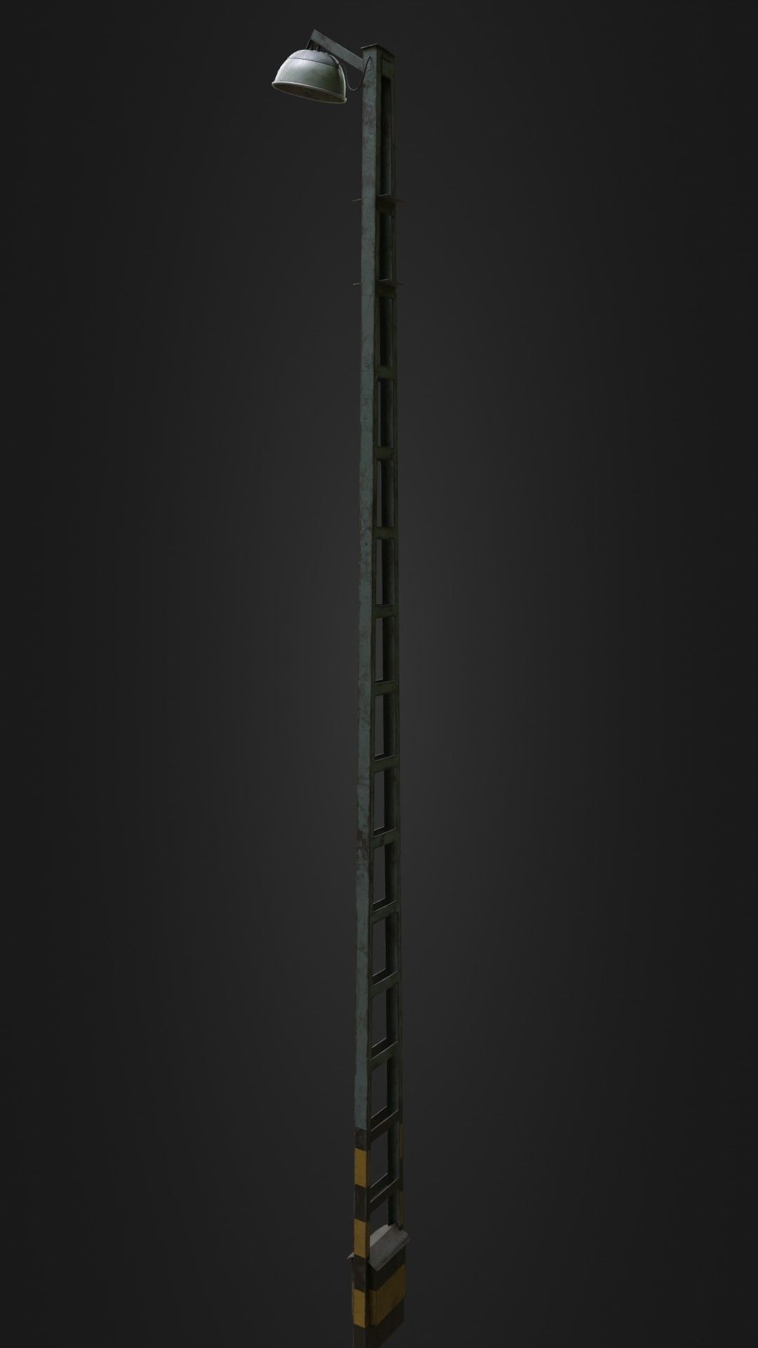 Old Worn Street Light 04 Low-poly 3D model_29