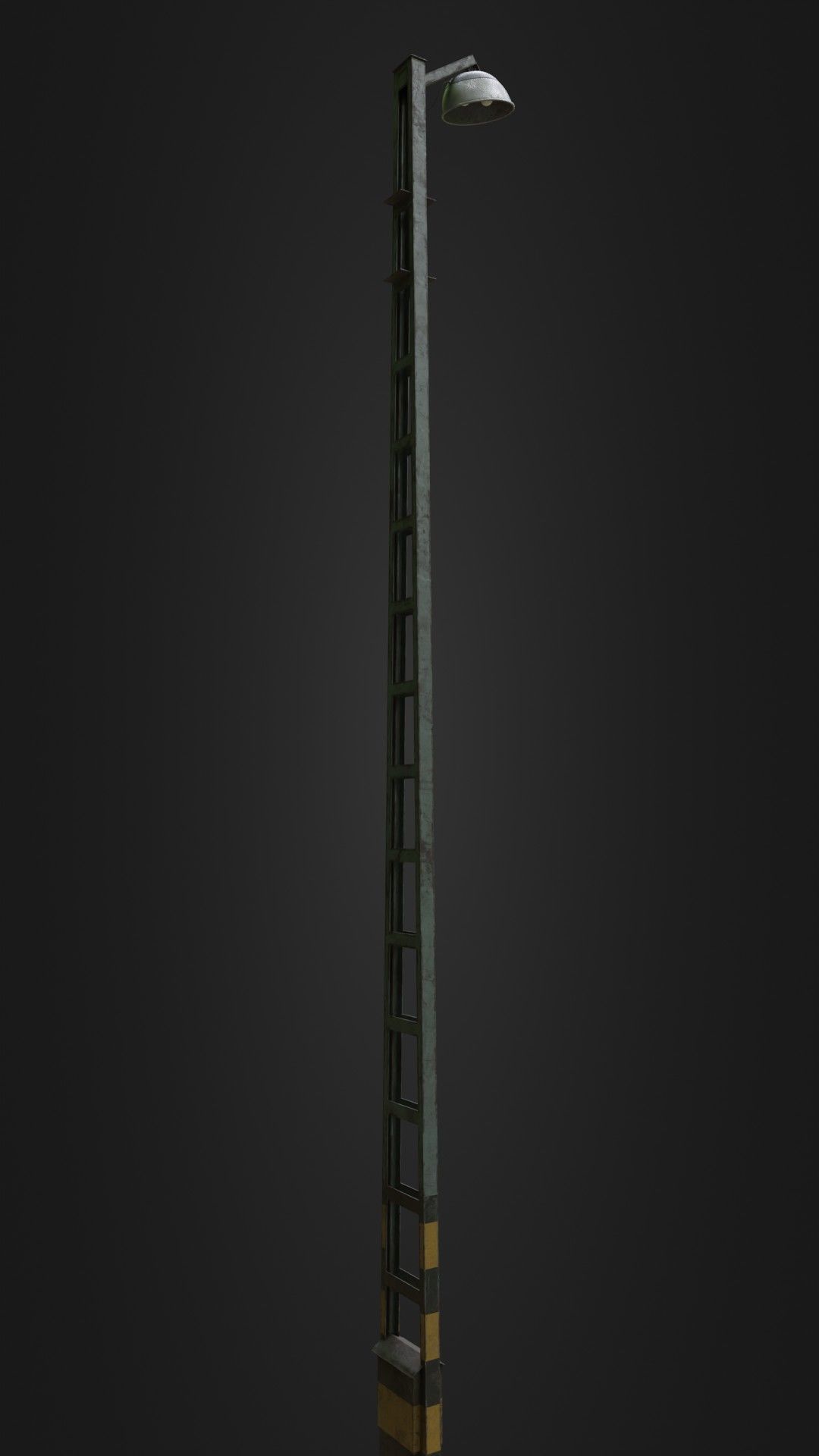 Old Worn Street Light 04 Low-poly 3D model_16