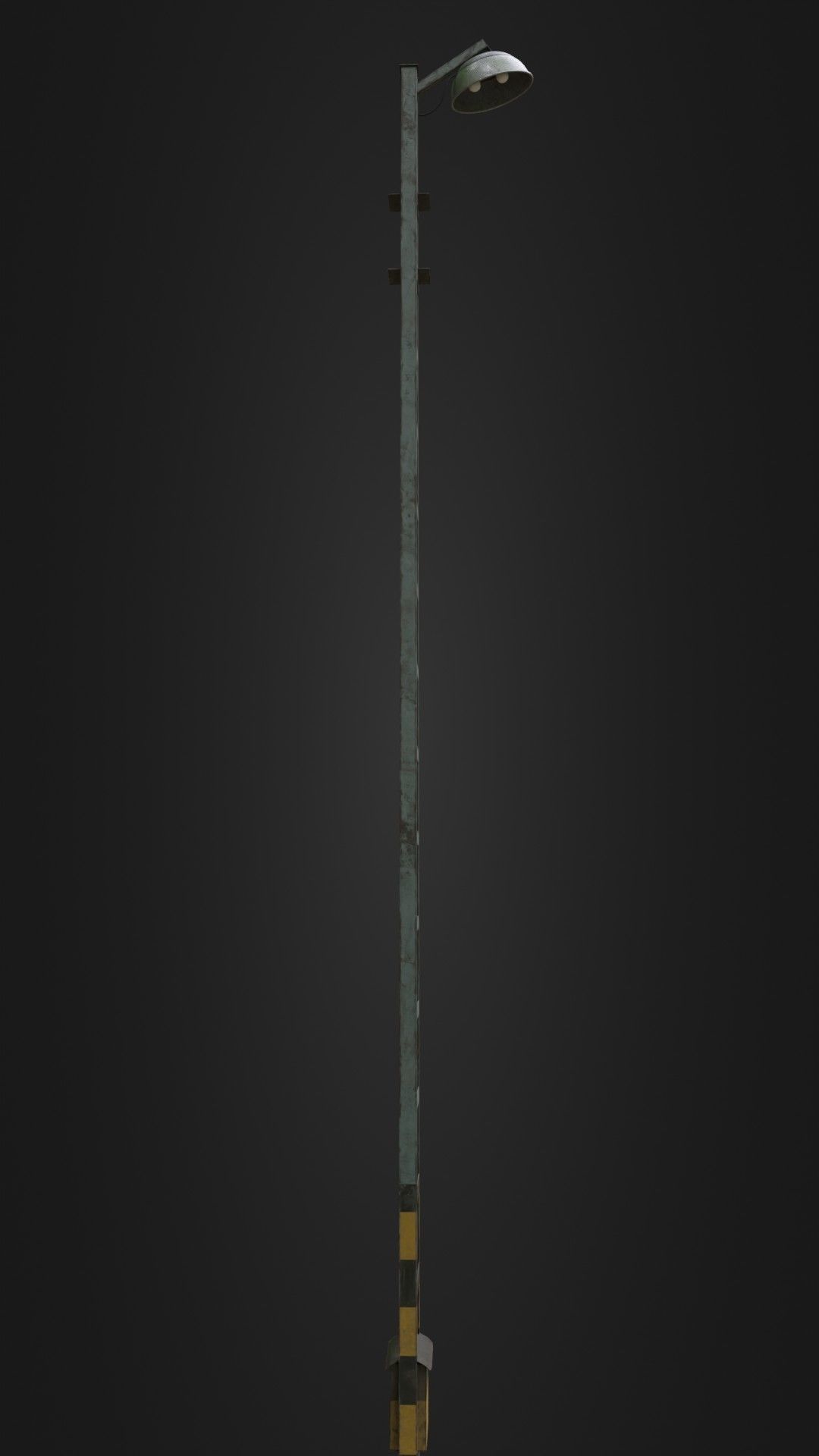 Old Worn Street Light 04 Low-poly 3D model_12