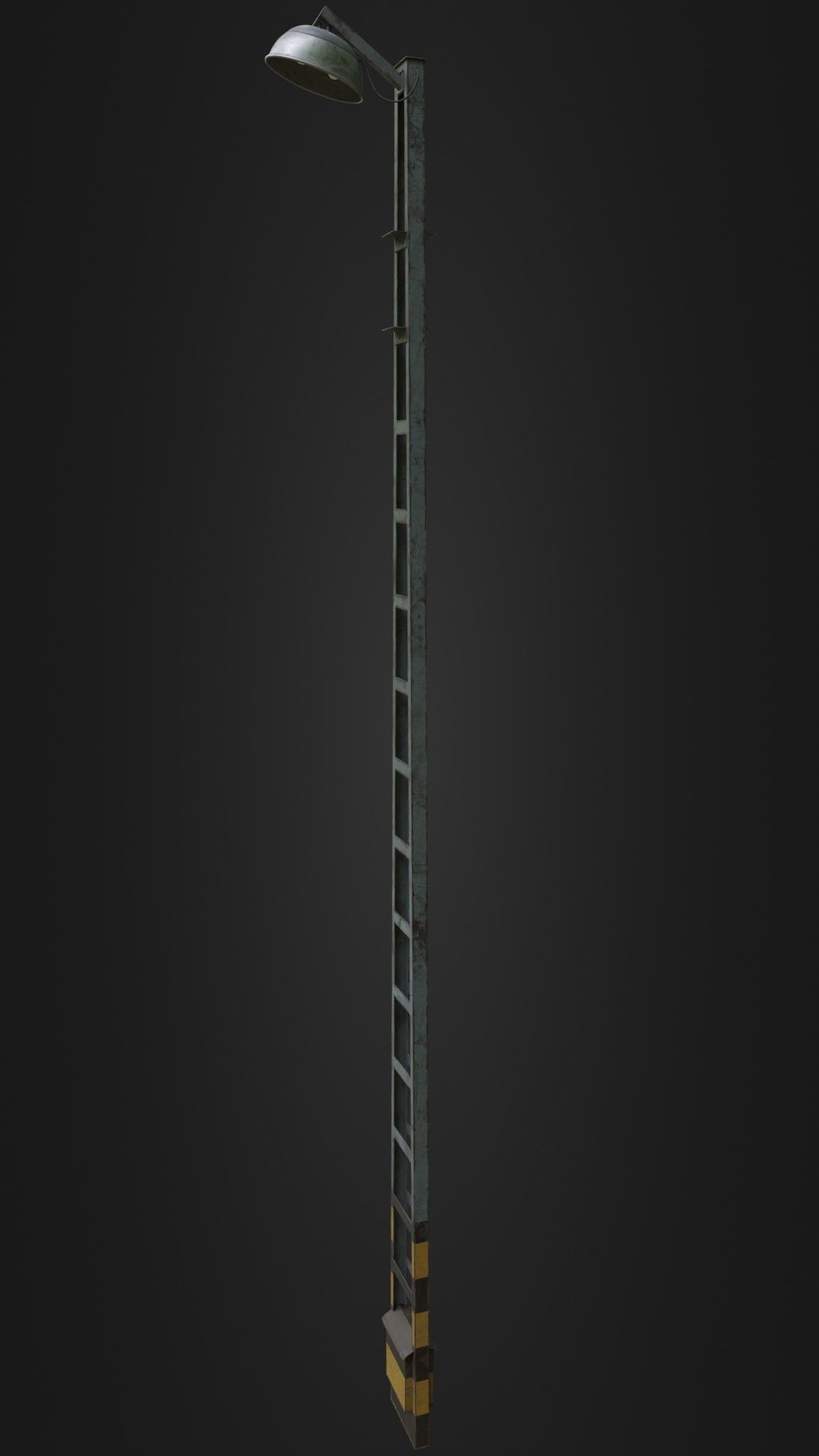 Old Worn Street Light 04 Low-poly 3D model_35