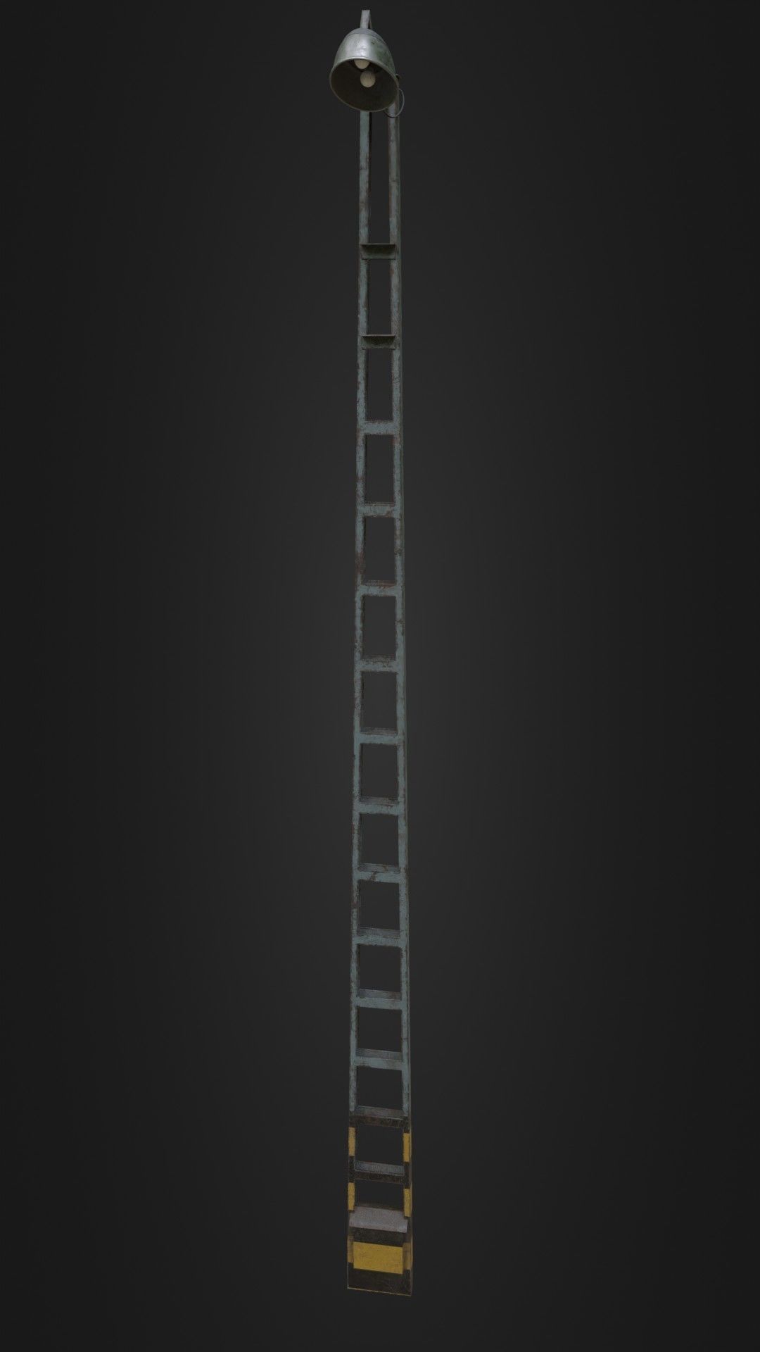 Old Worn Street Light 04 Low-poly 3D model_42