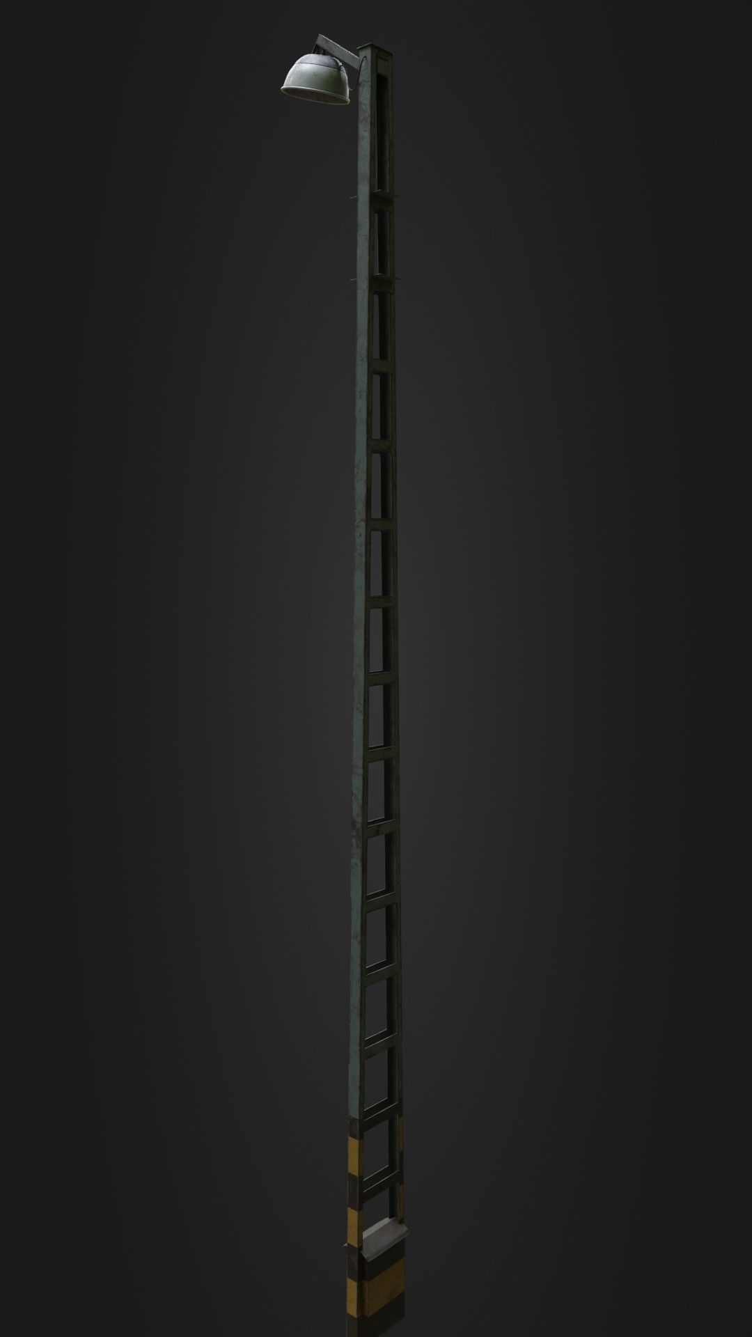 Old Worn Street Light 04 Low-poly 3D model_28