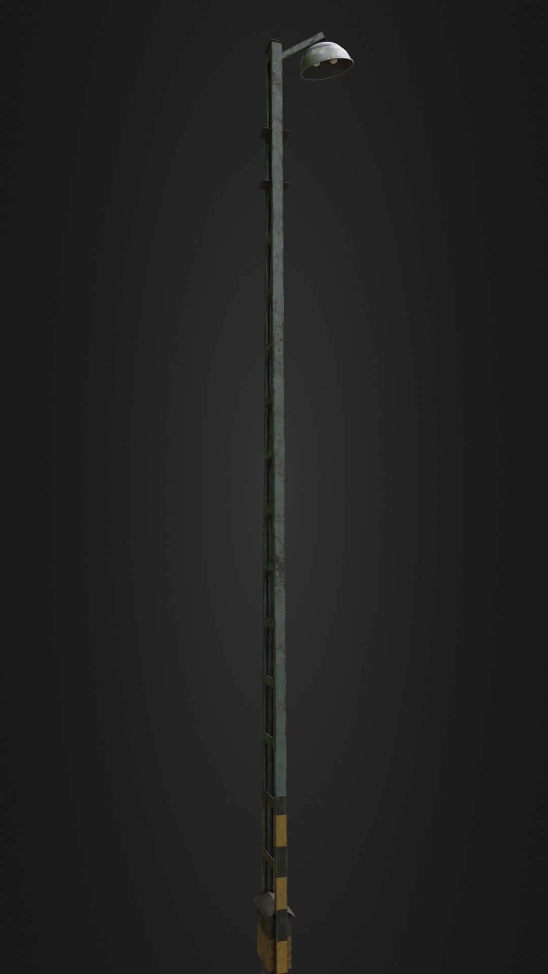 Old Worn Street Light 04 Low-poly 3D model_14