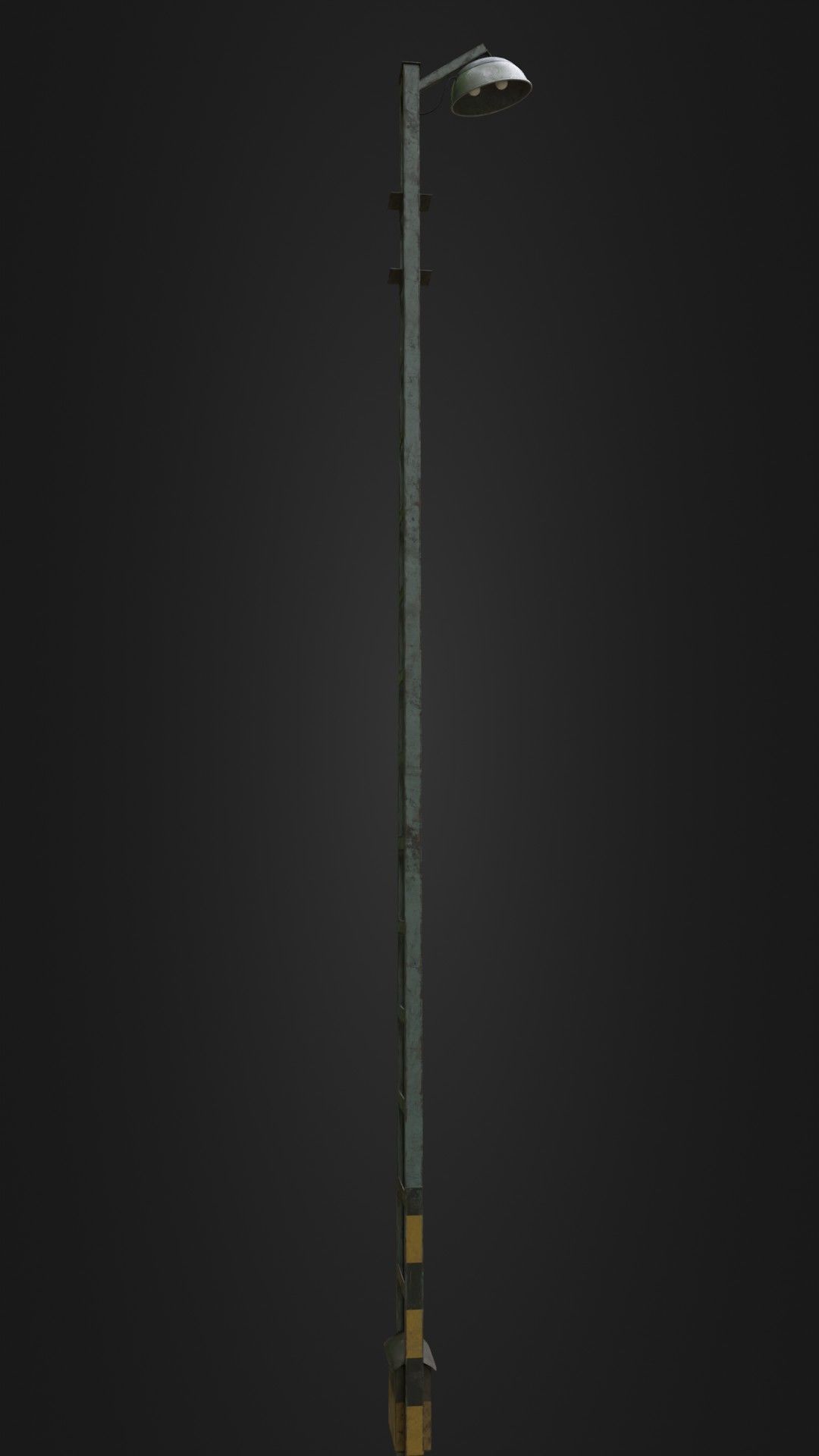 Old Worn Street Light 04 Low-poly 3D model_13