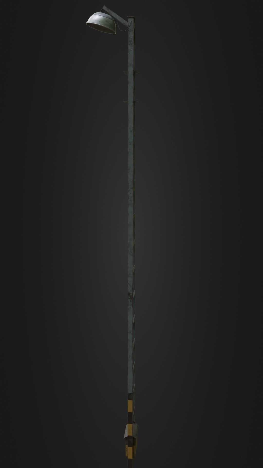 Old Worn Street Light 04 Low-poly 3D model_32