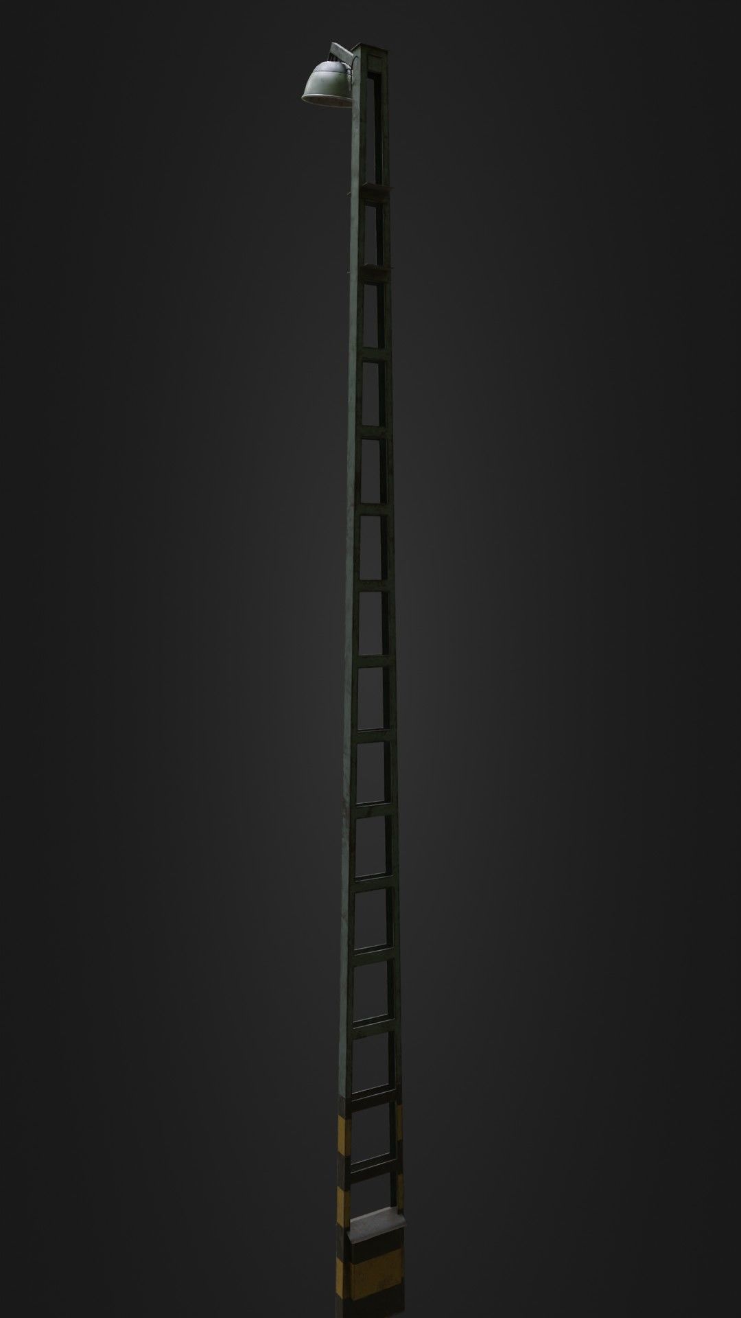 Old Worn Street Light 04 Low-poly 3D model_26