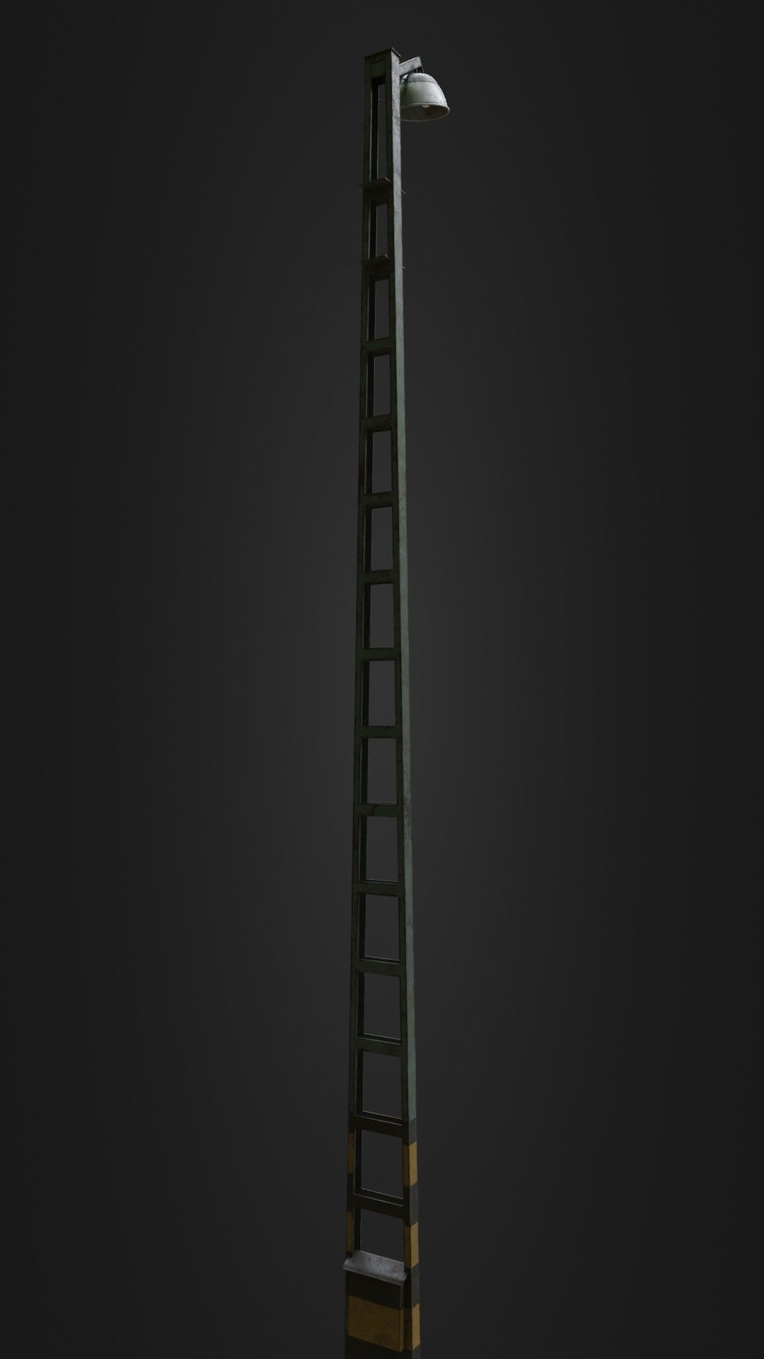 Old Worn Street Light 04 Low-poly 3D model_19