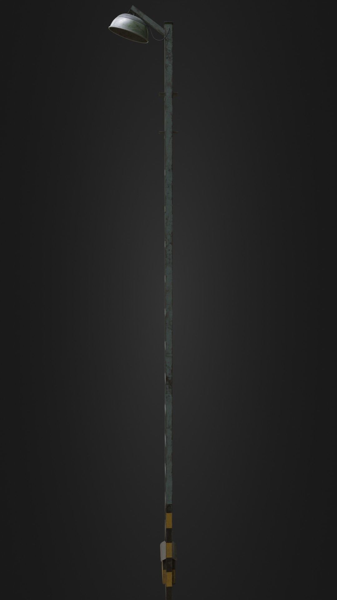 Old Worn Street Light 04 Low-poly 3D model_33