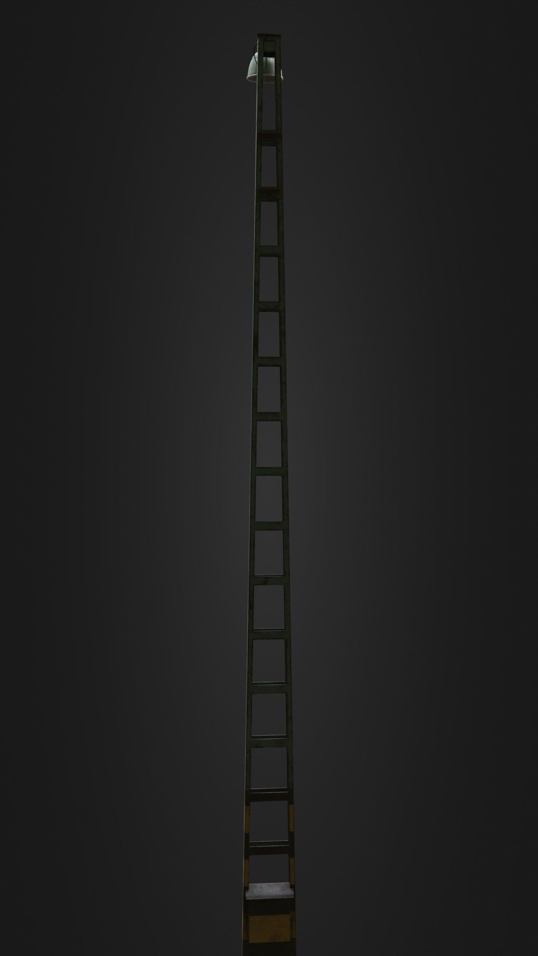 Old Worn Street Light 04 Low-poly 3D model_23