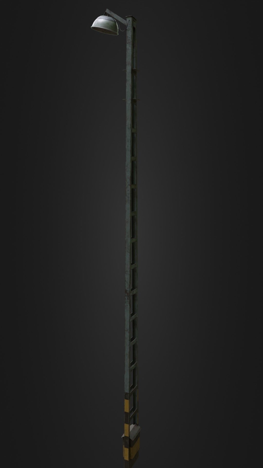 Old Worn Street Light 04 Low-poly 3D model_30
