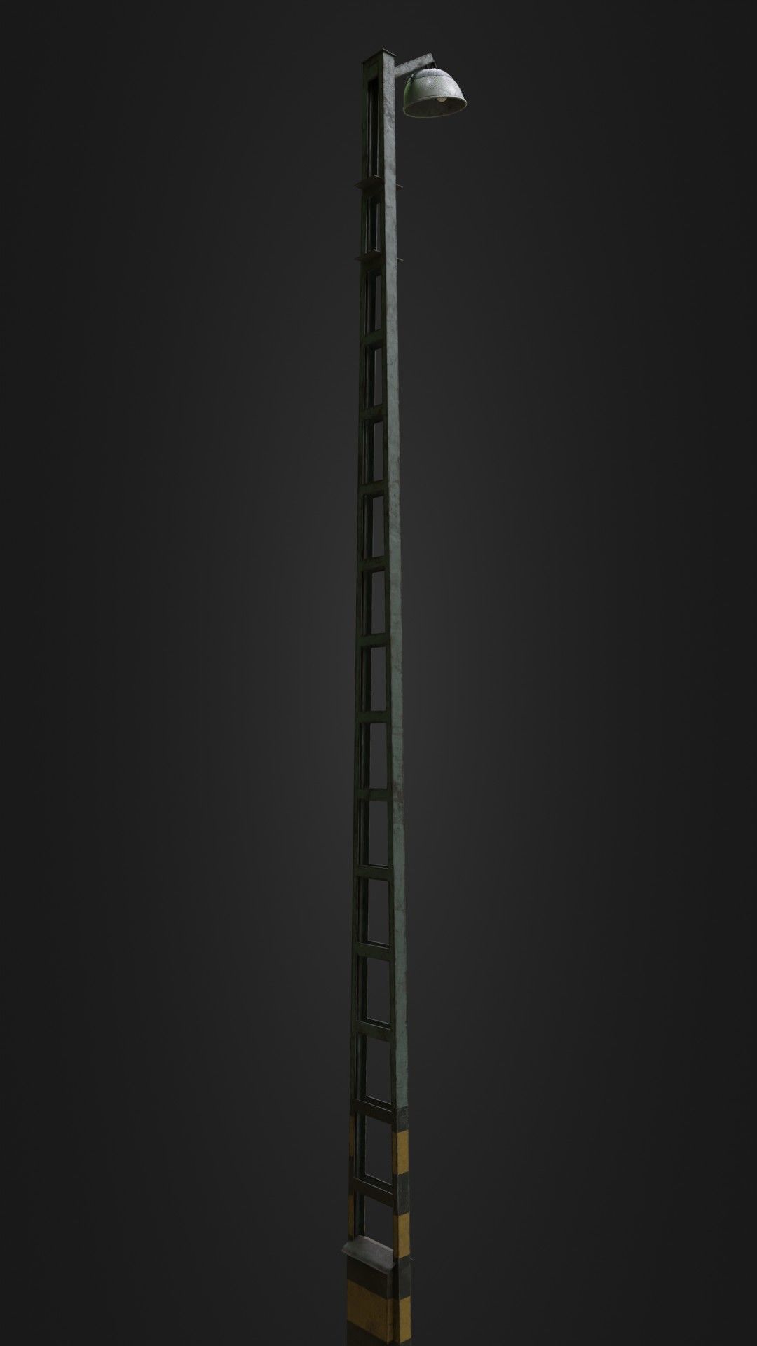 Old Worn Street Light 04 Low-poly 3D model_17