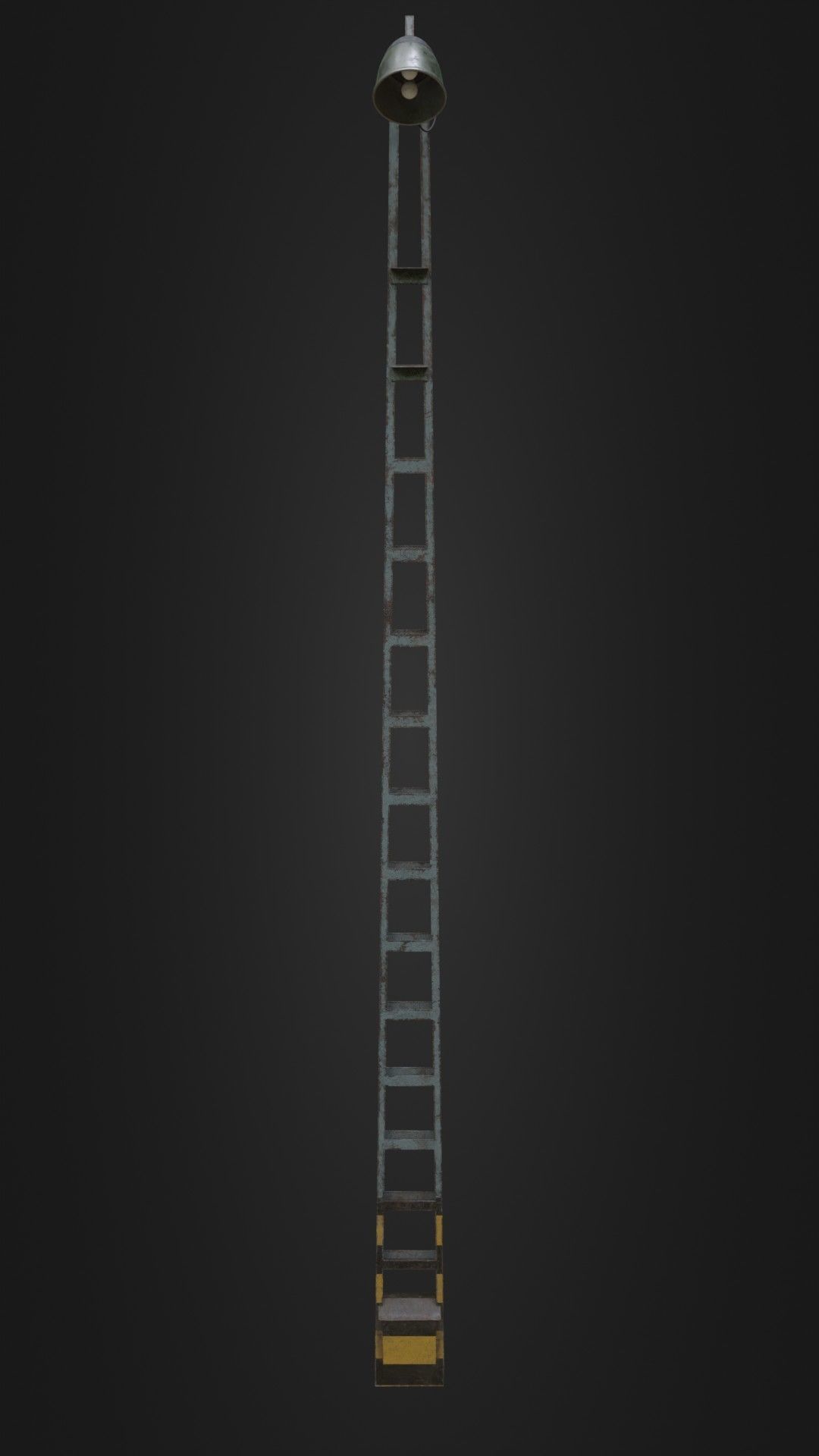 Old Worn Street Light 04 Low-poly 3D model_43