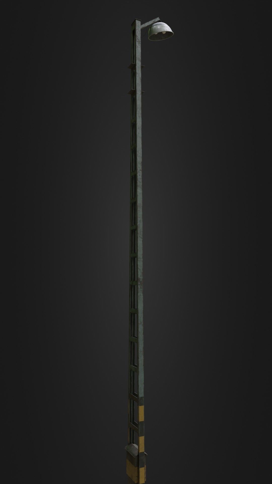 Old Worn Street Light 04 Low-poly 3D model_15