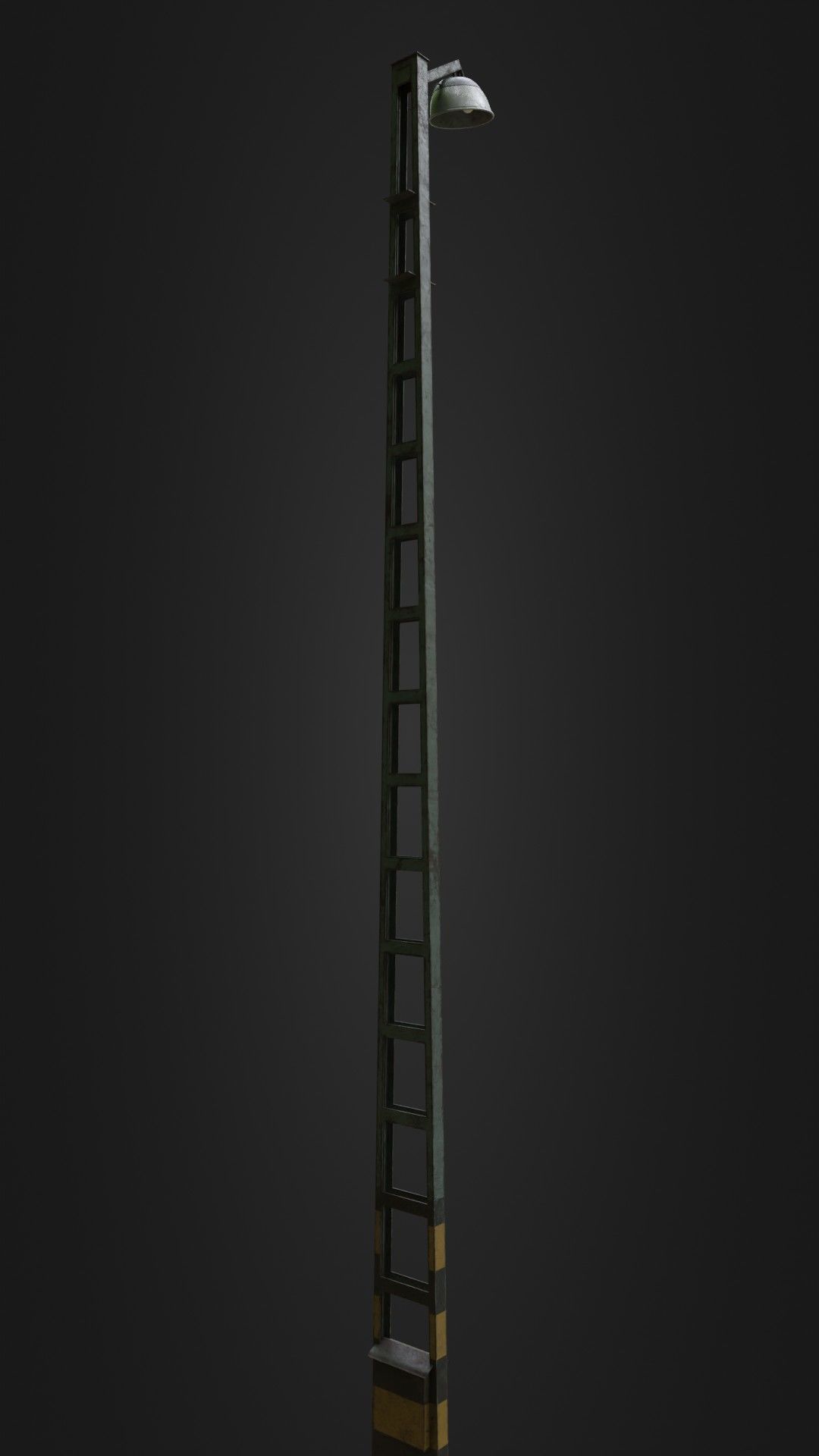 Old Worn Street Light 04 Low-poly 3D model_18