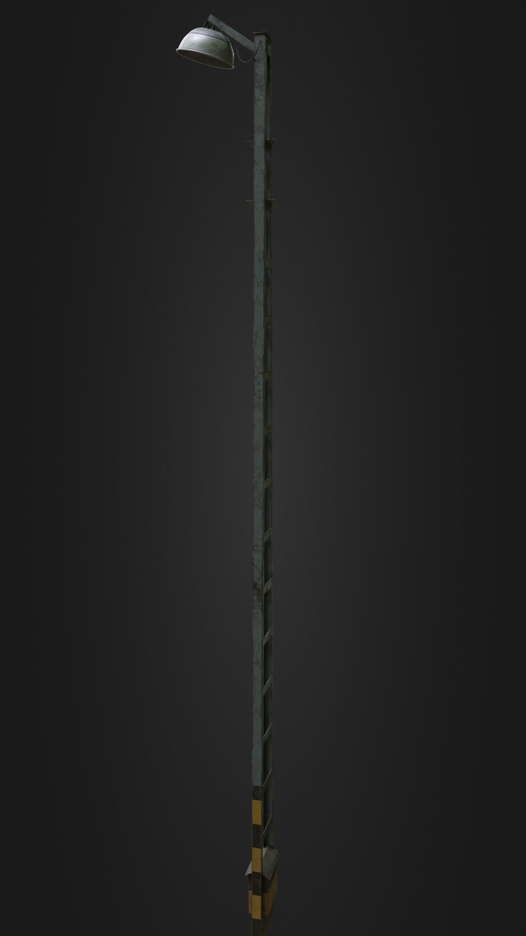 Old Worn Street Light 04 Low-poly 3D model_31