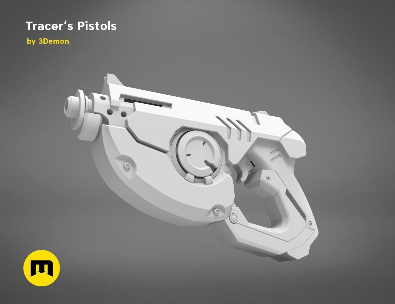 Tracer pistols 3D print model_13