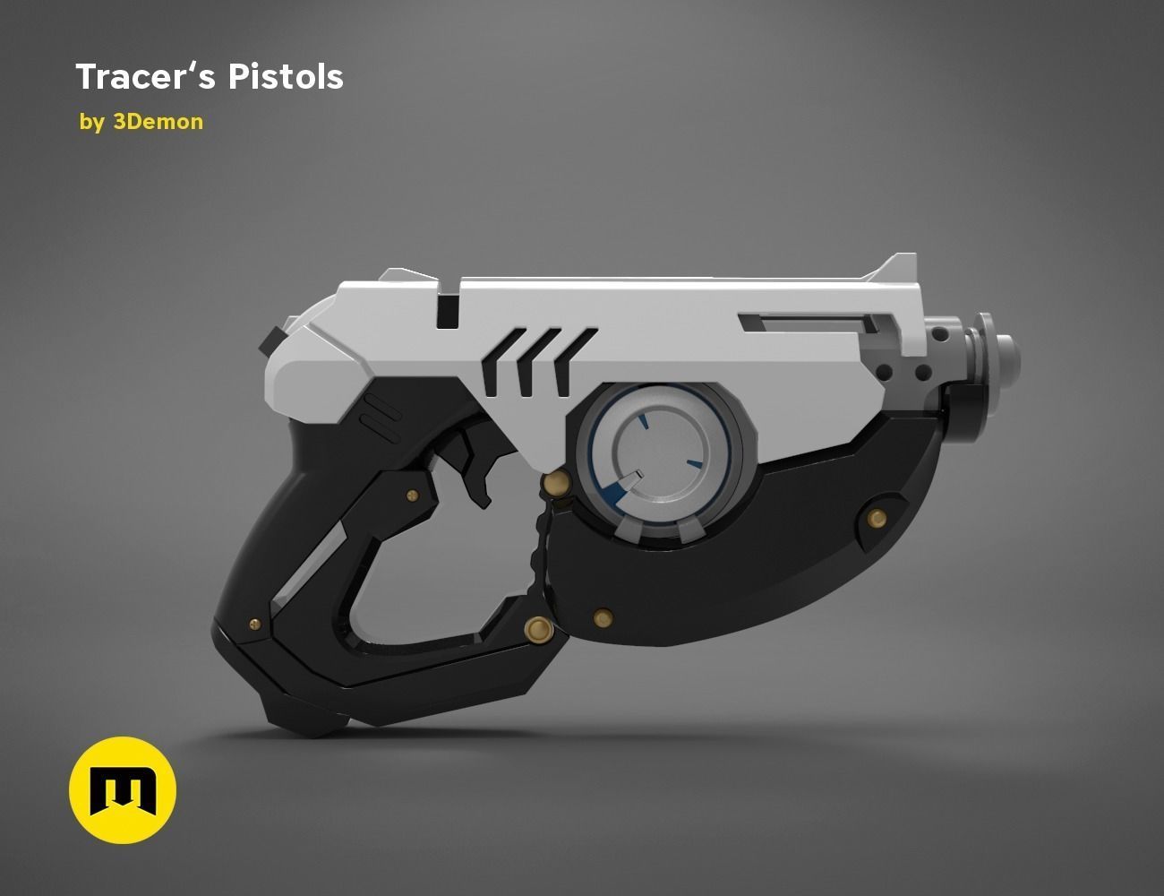 Tracer pistols 3D print model_1