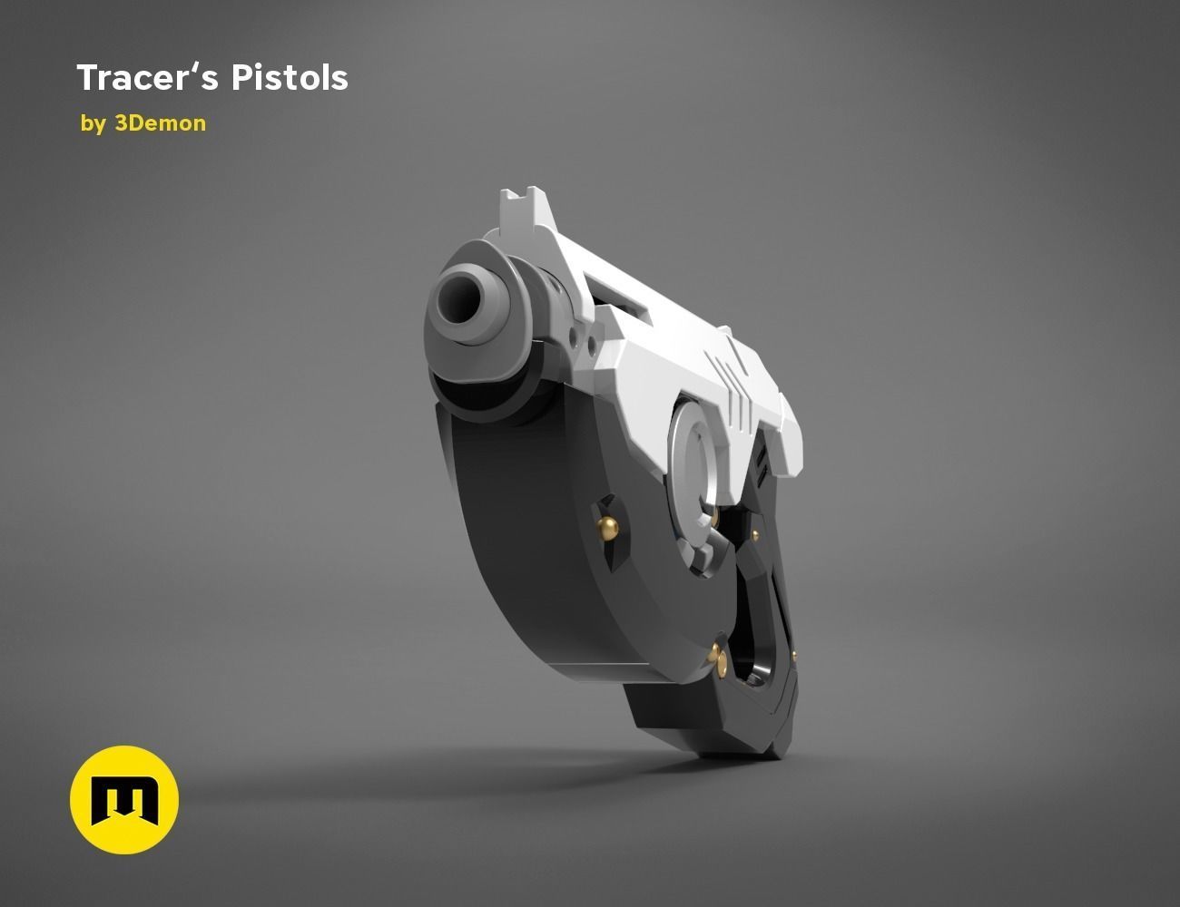 Tracer pistols 3D print model_2