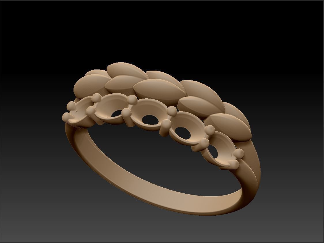 Diamond Ring W 3D print model_8