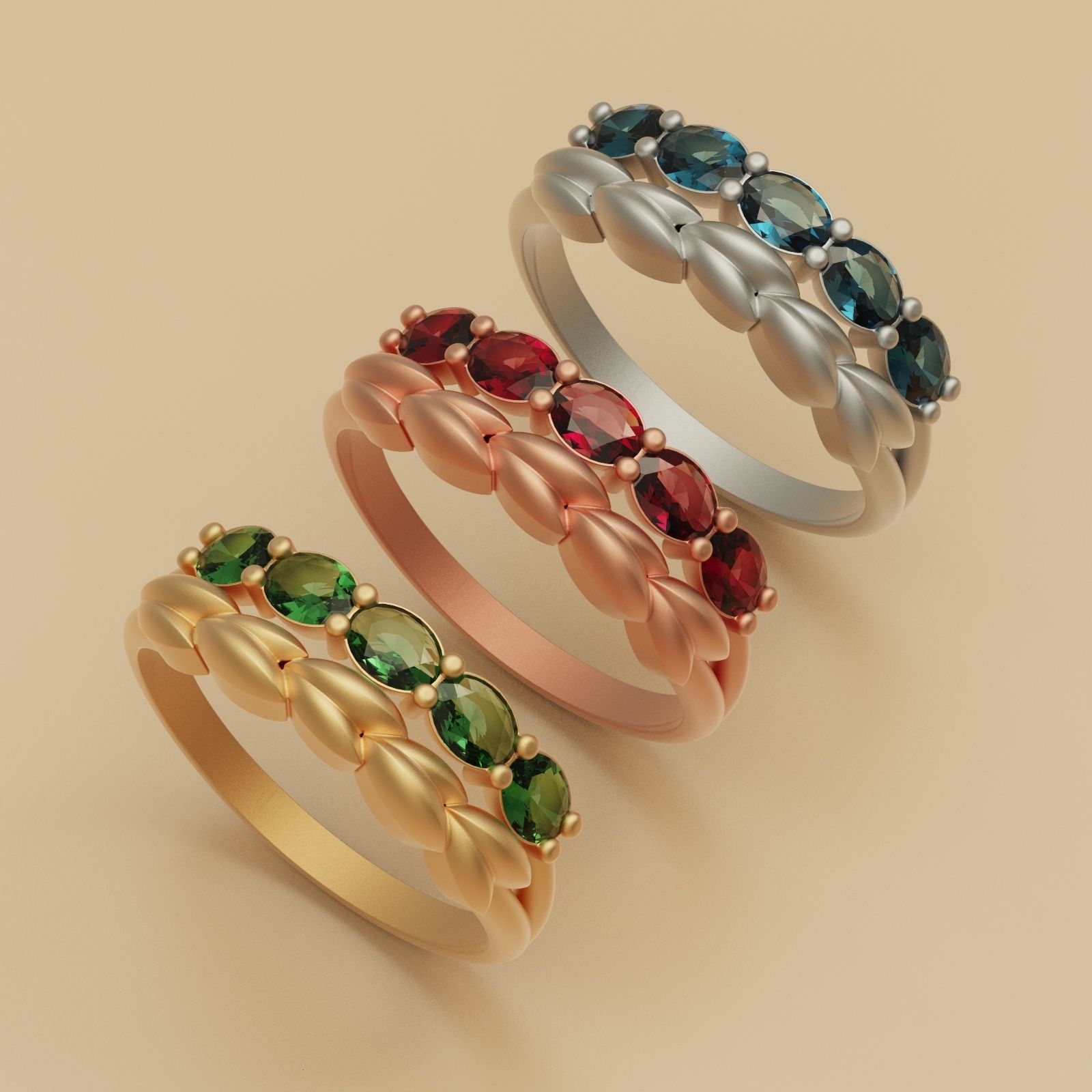 Diamond Ring W 3D print model_1