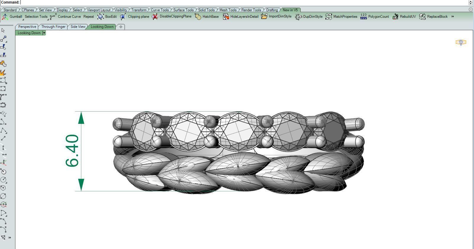 Diamond Ring W 3D print model_11
