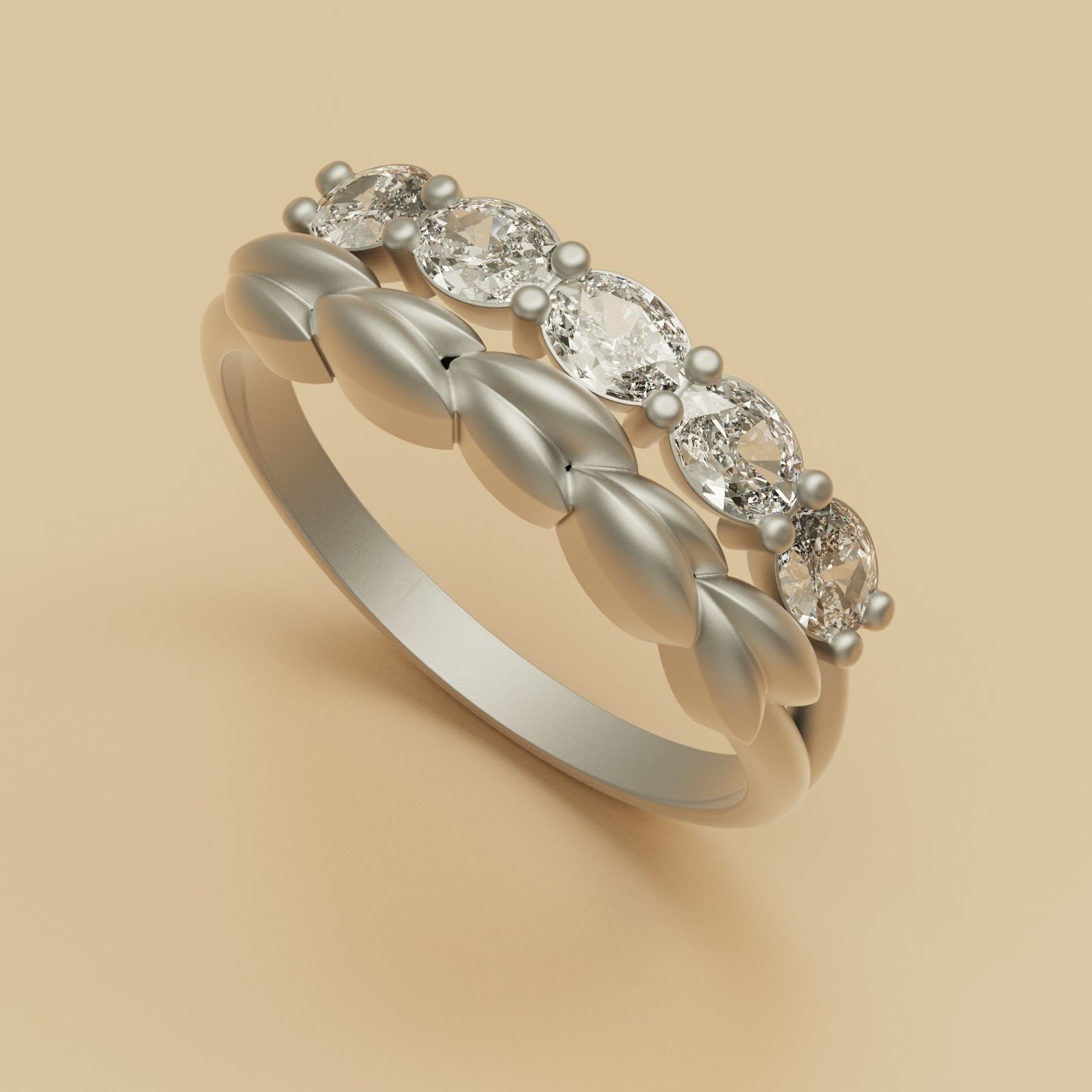 Diamond Ring W 3D print model_4