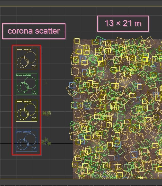 Meadow Lawn Grassland Set 017 3D model_4