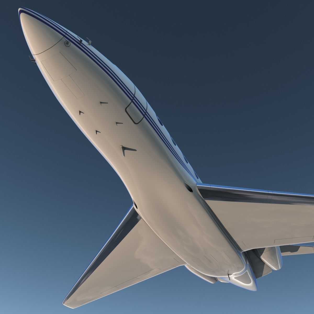 Gulfstream G650 Rigged 2 3D model_9