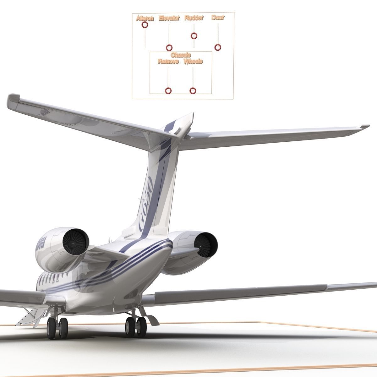 Gulfstream G650 Rigged 2 3D model_56