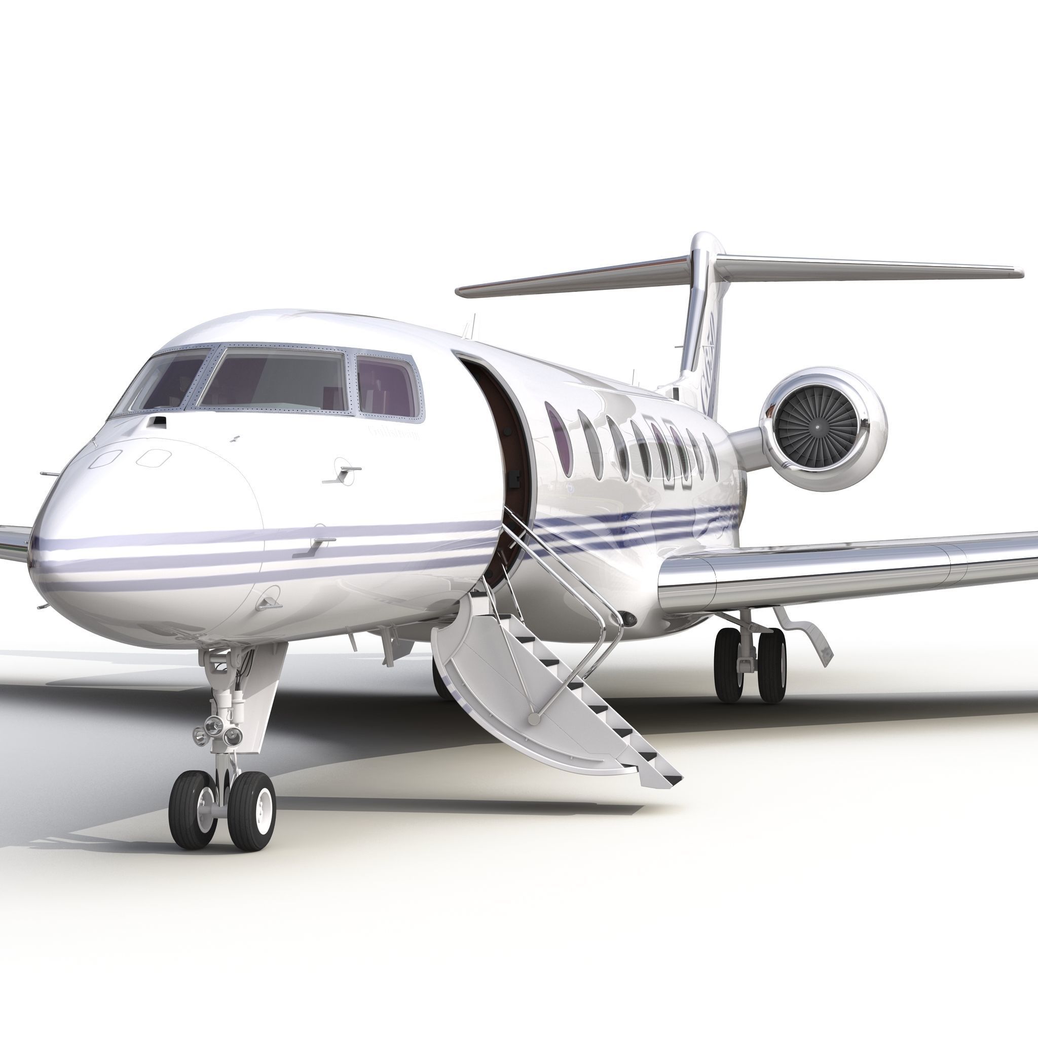 Gulfstream G650 Rigged 2 3D model_1