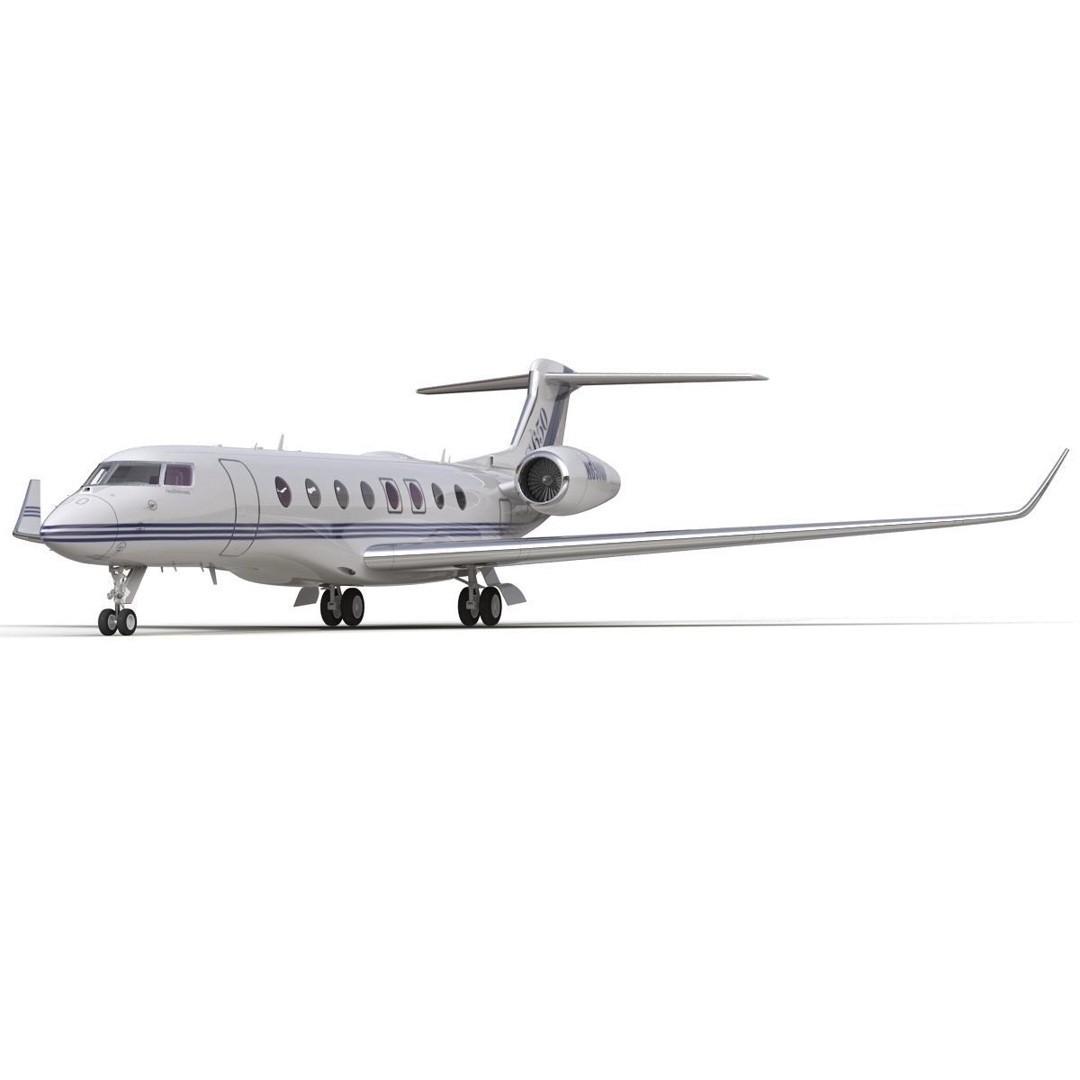Gulfstream G650 Rigged 2 3D model_35