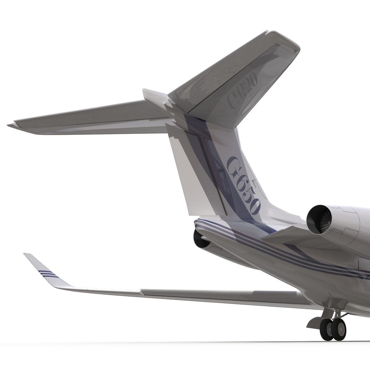 Gulfstream G650 Rigged 2 3D model_26