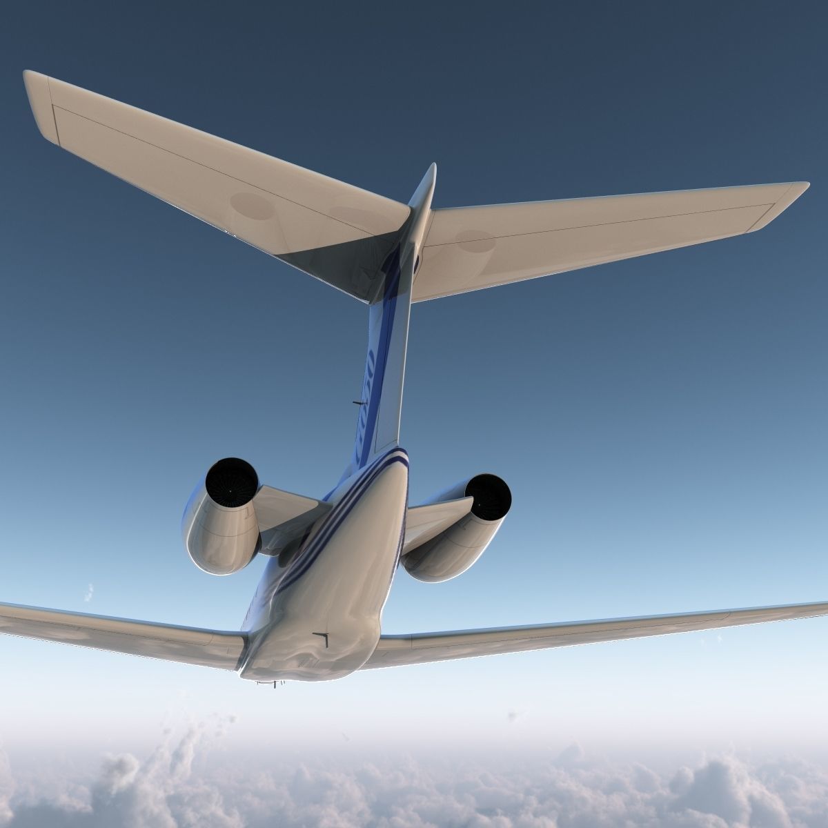 Gulfstream G650 Rigged 2 3D model_8