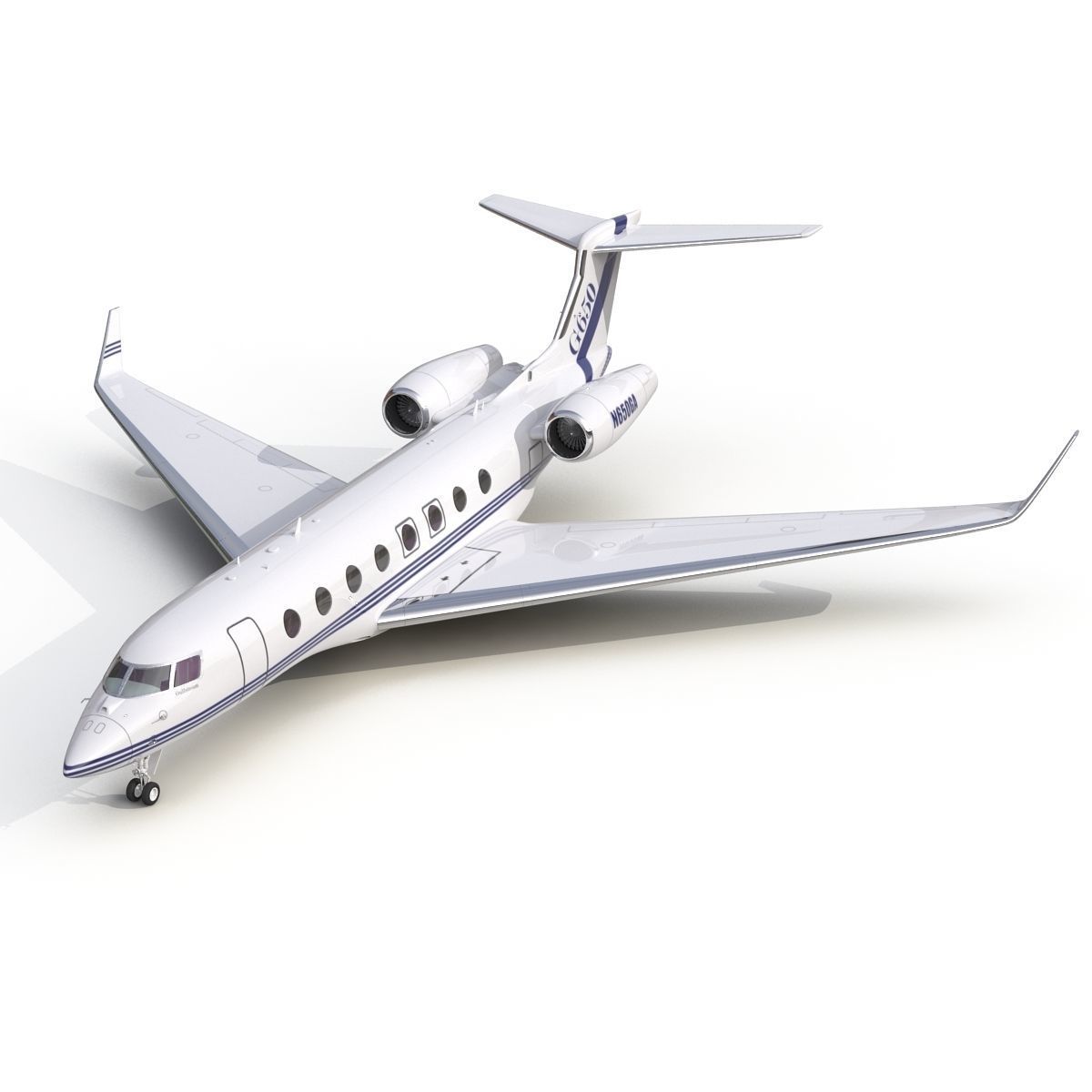 Gulfstream G650 Rigged 2 3D model_31